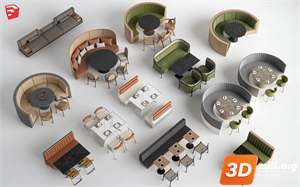 Cafe Furniture Skp Files 